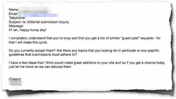 Guest Blog Post Email