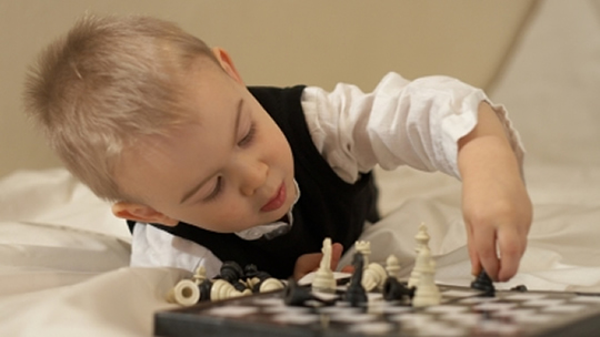 Kid Playing Chess