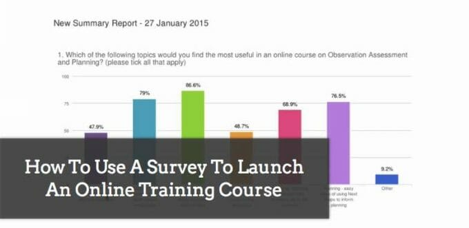 How To Use a Survey to Launch an Online Training Course