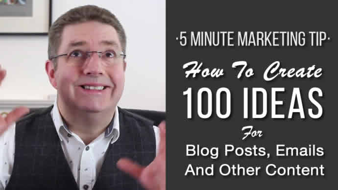 100 Ideas for Blog Posts and Emails