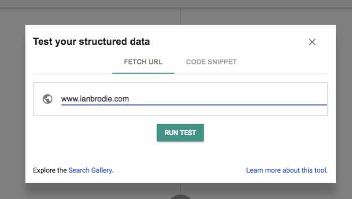 Google's Structured Data Testing Tool